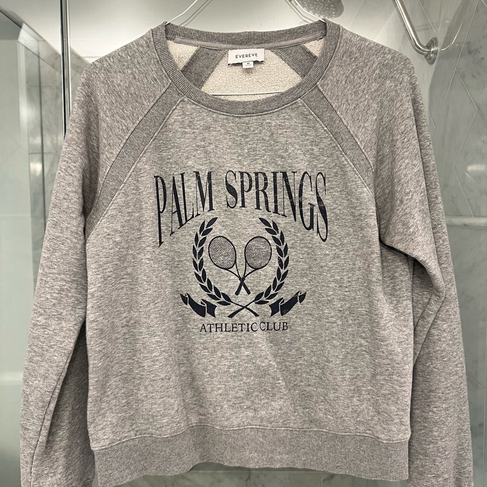 Evereve Gray Palm Springs Sweatshirt